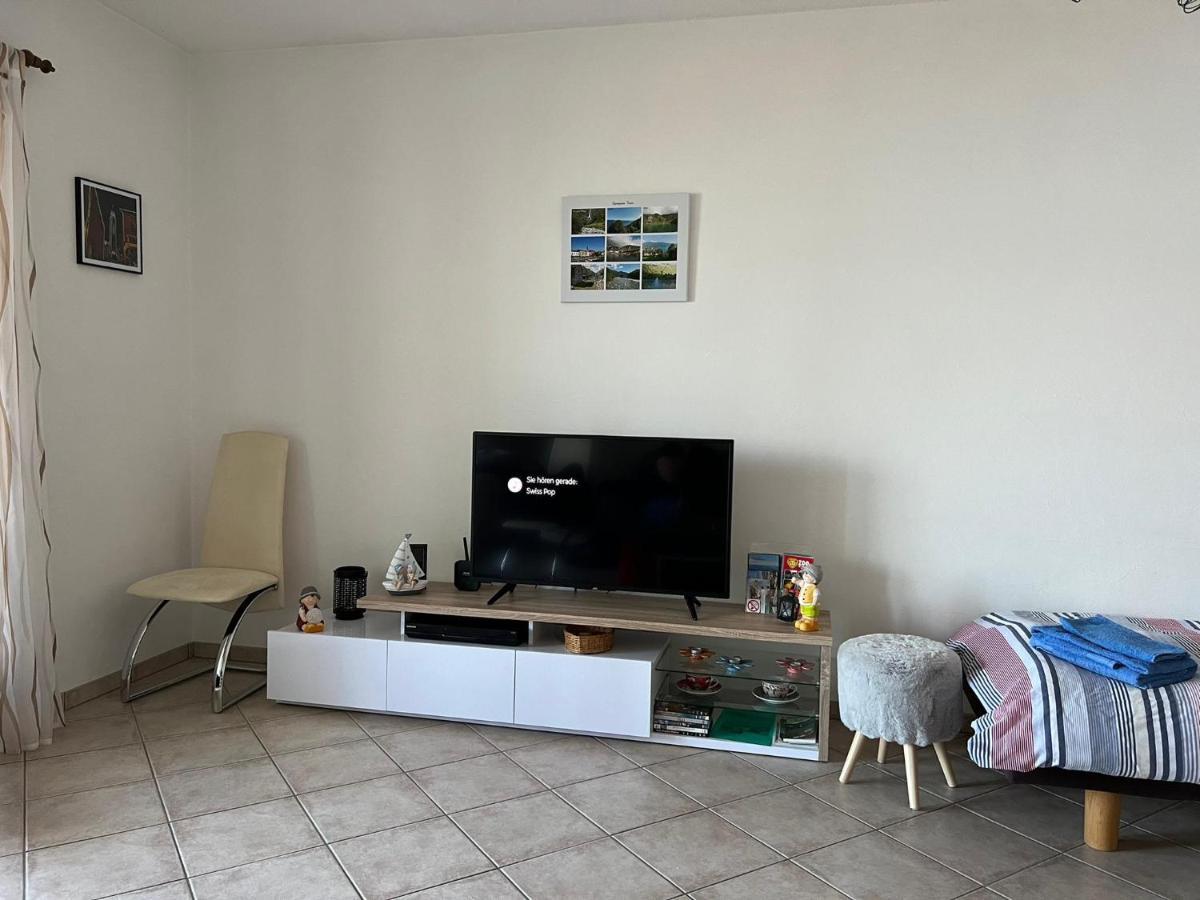 1 Zimmer Apartment mit Seesicht und Pool Gambarogno Exterior foto